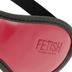 Fetish Submissive Dark Room - Masque En Cuir Végan Avec Doublure En Néoprène